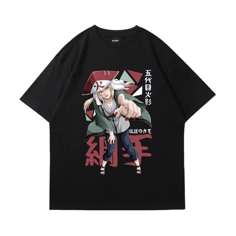 Naruto Print men's and women's cotton T-shirts 2026 summer Cartoon pattern Loose casual short-sleeved top