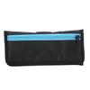 Battery Storage Bag Nylon Zipper Design 4 Small Grids Inside Portable Memory Card Storage Bag with Hook and Loop