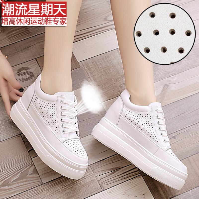 Autumn new women's shoes platform heightening and leisure sports student women's shoes