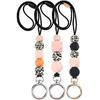 Abreißbare Ausweishalter Lanyard Krankenschwester Halskette Lehrer Lanyards Silikon Perlen Lanyard Tolles Geschenk