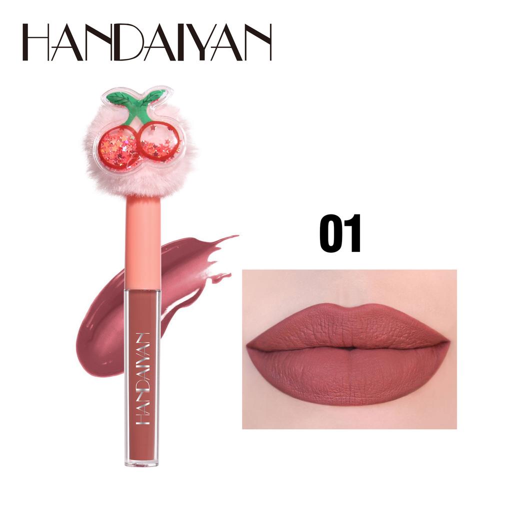 HANDAIYAN Stek Gjin Beker Lip Glaze Velvet Filvet Mist matná rtěnka Reade Fruit Plusplus HEAD Gloss