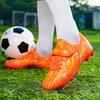 Kids Football Shoes Shock Absorption Anti-skid and Wear-resistant Long Spike Outdoor Sports Training Football Shoes