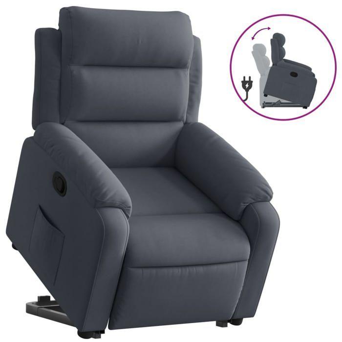 VidaXL Recliner, Relaxation Chair with Backrest, Seat with Armrests, Living Room TV Armchair, Modern, Grey 3205093