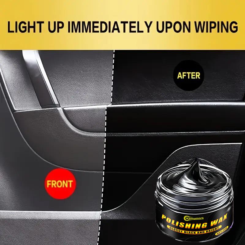 NEWMulti-Purpose Car Restoration Wax - Interior Trim & Dashboard Shine Gel, Tire Gloss, Leather & Sofa Care - Enhances Black Col