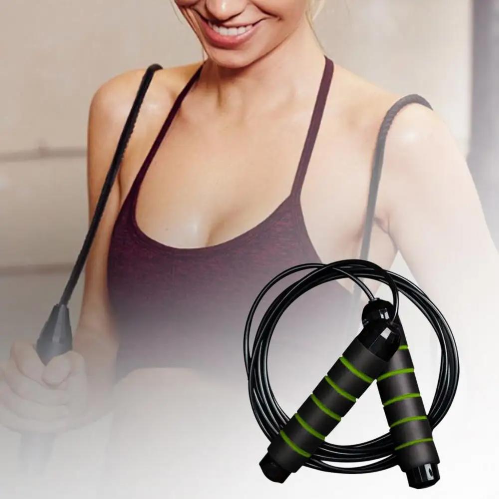 Adjustable Skipping Rope with Iron Bar, Rapid Speed, Tangle-Free, Gym Fitness, Home Exercise, Slim Body, 2.8m, Jump Ropes