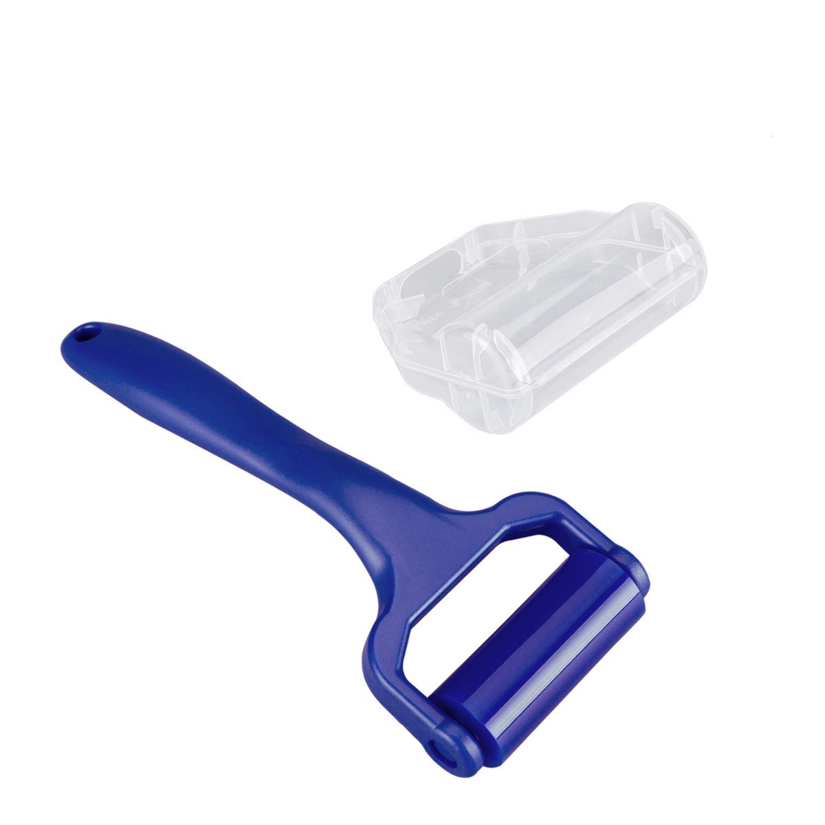 

kwmobile Record Cleaner with Roller for Vinyl Records Silicone Standard Absorbs Dust and Also Compatible with and - Roller, Size, Dirt, CDs, DVDs, синій