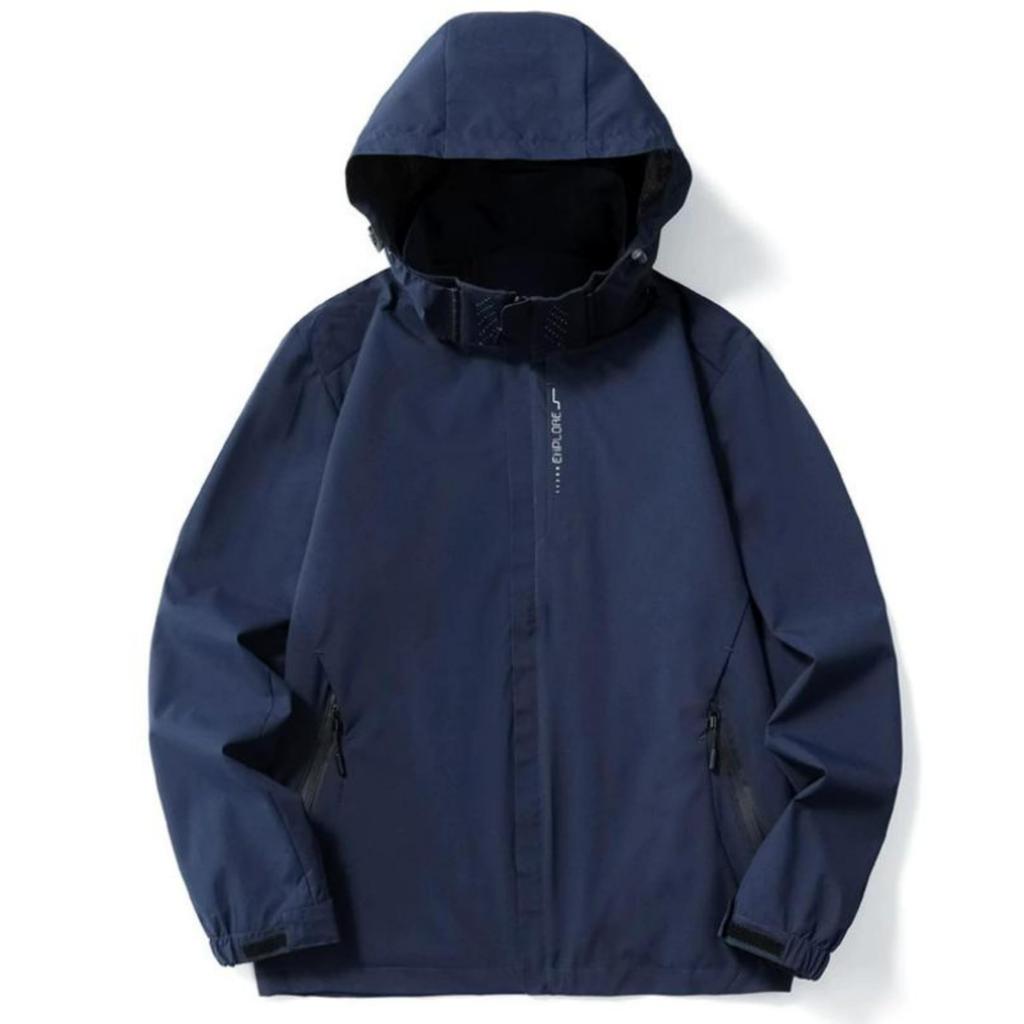 APAGAI Outdoor and with Mesh Perfect for UV Mosquito Plus Motorcycle Travel Outerwear Men's Windbreaker, Waterproof, Windproof, Water-Resistant