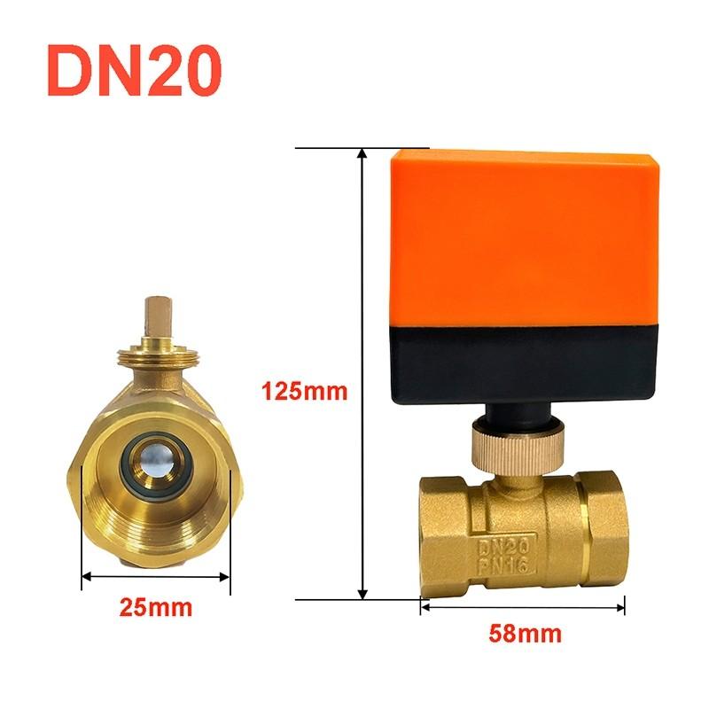 1/2" 3/4" 1" 220V 12V 24V 3-Wire 2 Point High Performance Motorized Ball Valve Control Brass Electric Ball Valve