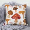 Plant Leaf Flower Pillowcase Farmhouse Home Sofa Car Decorative   Mushroom Cushion Cover