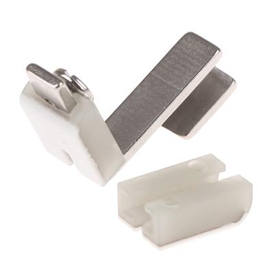 T950 Plásticos Industrial Costura Calcador Espessura E Finura Ajustável Fechamento Franzido Plissado Pé Teflon