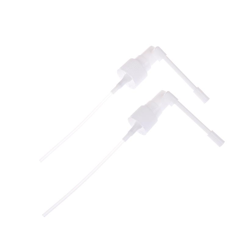 18/20 White Plastic Nasal Oral Spray Bottle Head Nozzle 360 Degree Rotating Elephant Trunk Mist Sprayer For Bottle