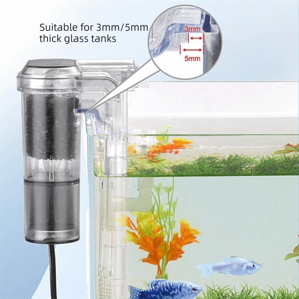 USB Plug Wall-hanging Filter Energy Efficient Silent Operation Mini Aquarium Filter Waterfall Filter Circulating System