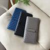 Genuine Leather Woven Long Wallet Men Women Soft Sheepskin Interior Multi-Slot Card Holder Large Capacity Bifold Purse