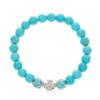 Bracciale Etnico Turchese Bohemien con Ciondoli Croce, Stella Marina e Tartaruga