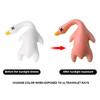 Funny Goose Keychain Roast Duck Rope Keyring Backpack Car Ultraviolet Color Change White Key Chain Keychain Accessories