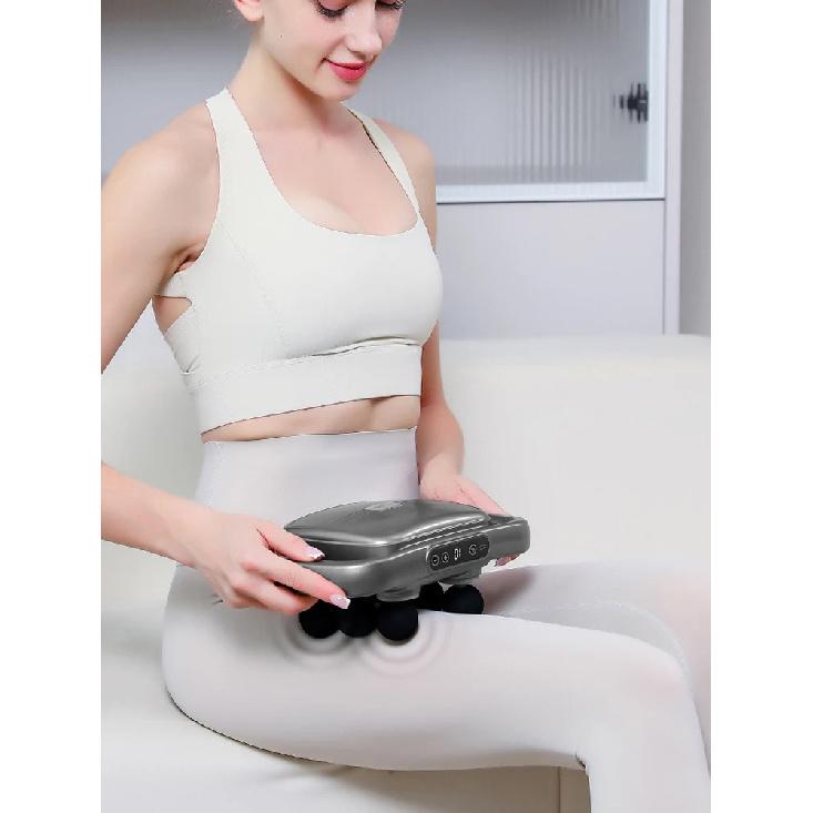 6+12-Head Deep Muscle Massager Gun High-Frequency Vibration Fascia Therapy with for Relaxation And Back Pain Relief