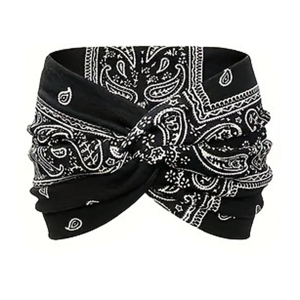

Elastic Wide Edge Bohemian Headbands, Lightweight Sweat Absorbent Hair Bands