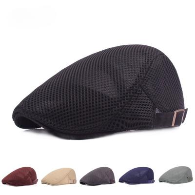 Mesh Duckbill Hat for Men Women Beret for Spring Summer Breathable Forward Hat Wholesale Men's Mesh Duckbill Hat