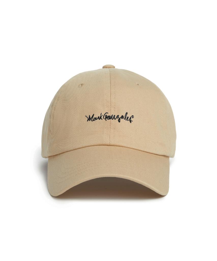 MARK GONZALES Signed Logo Basic Ball Cap - Beige