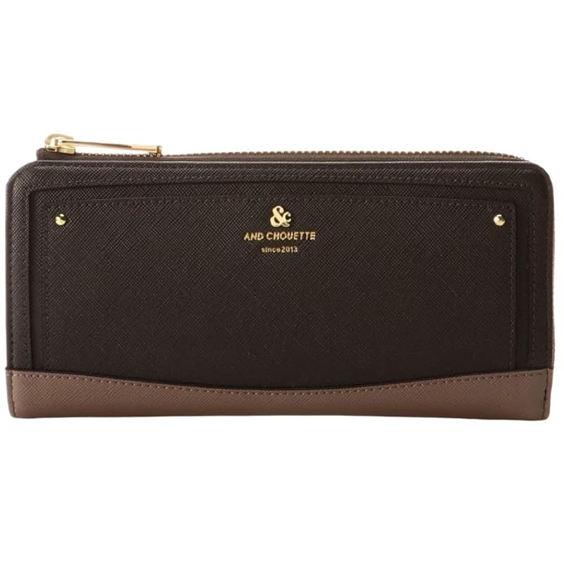 

[GrandslamEX] Andschouette chouette icon L zipper long wallet simple logo long wallet wallet ladies woman cute Fashionable gift Samantha and Schuette