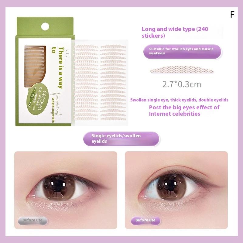 

90/240Pcs Double Eyelid Stickers Natural Invisible Long-Lasting Big Eye Beauty Tapes Shaping for Single Eyelid