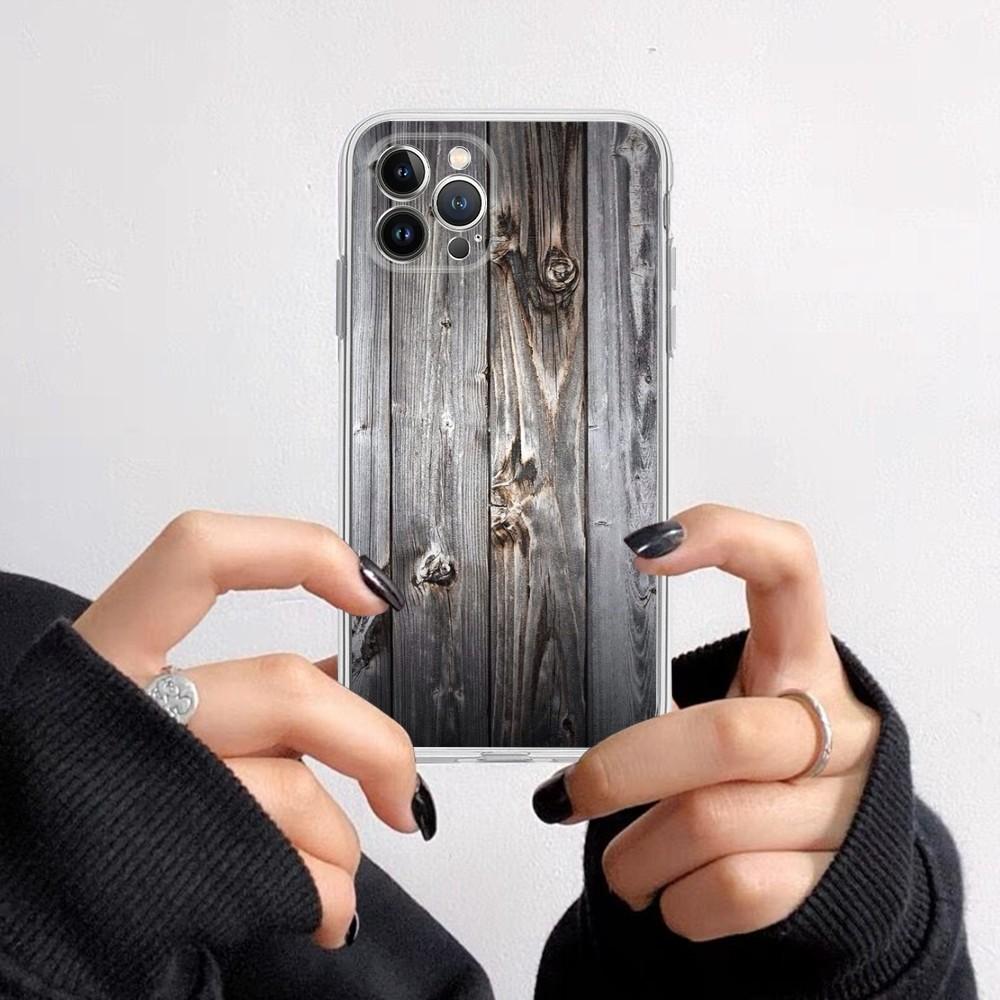 Wood Grain Phone Case for iPhone 16 15 8 7 6 6S Plus X SE XR XS 14 11 12 13 Mini Pro Max Mobile Case