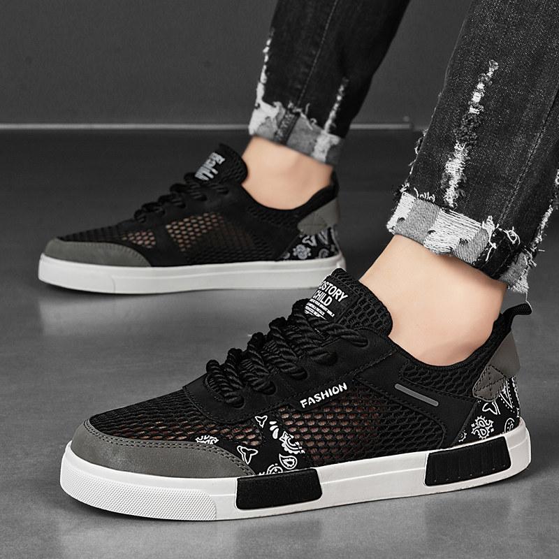 2025 Moda Estiva Scarpe da Uomo Taglie Grandi 39-47 Traforate Designer Scarpe da Skateboard per Uomo Scarpe Vulcanizzate zapatos para hombre