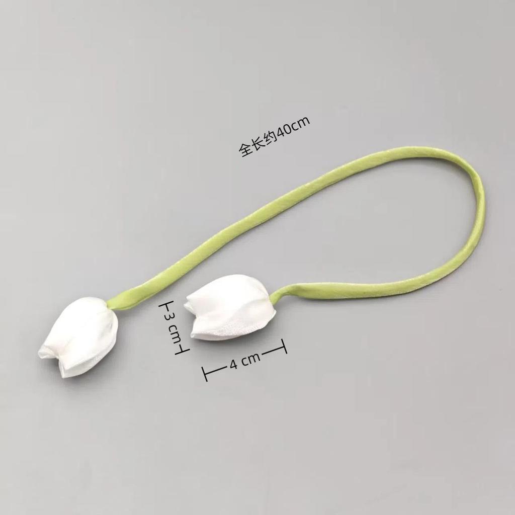 Langes Band Doppelseitig Blütenknospe Tulpe DIY Ornamente Kopfschmuck & Vorhang Zubehör