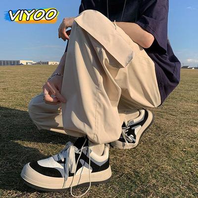 Herren 6XL 7XL 8XL Übergroße schnell trocknende grüne Marine-Trainingshose Cargohose Hose Haremshose mit weitem Bein Jogginghose für Männer Koreanische Sommerkleidung