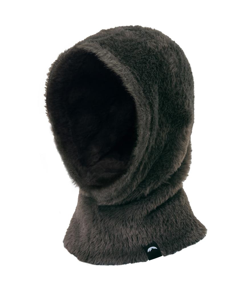 Sanlo [Unisex] Fluffy Fleece Balaclava - Charcoal Black