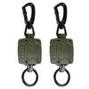 Retractable Key Chain Key Holder Reel with Carabiner 23'' Steel Retractable Cord