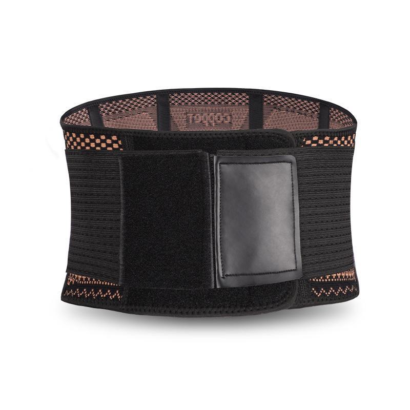 Steel Plate Waist Protector: Copper Sports Support Belt for Fitness, Squats, and Weightlifting