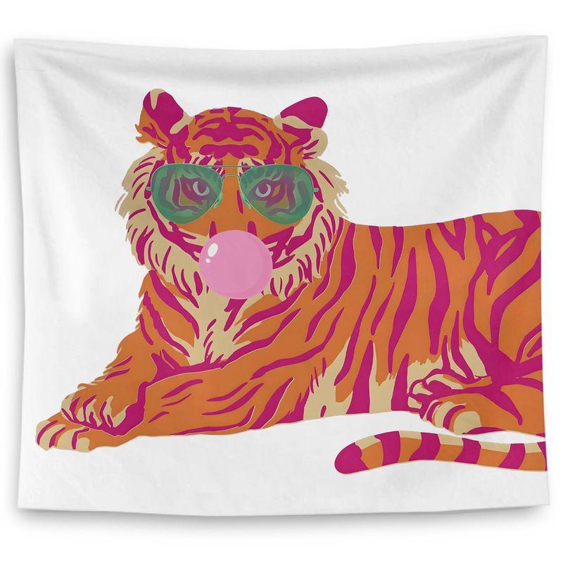 Cool Tiger Printed Tapestry, Trendy Wall Hanging, Stylish Animal Wall Decor for Bedroom Dorm Living Room