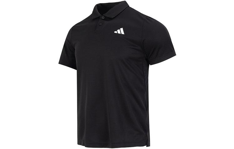 Adidas Polo Shirts Men s Black Polo Collar Moderate Other HS3246 S