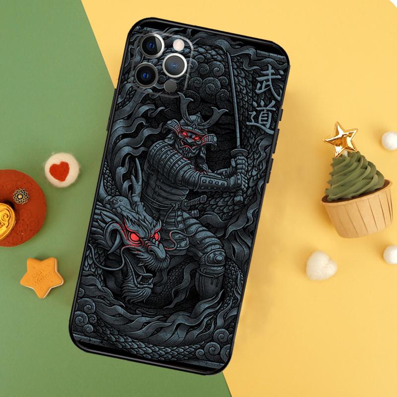 Anime Japanese Samurai Phone Case For iPhone 17 17Air 16 15 14 13 11 12 Pro Max 12 13 Mini 16E Shockproof Cover