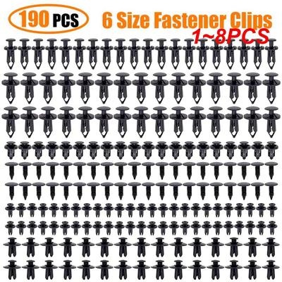 1~8 STKS Auto Plastic Drukpin Klinknagel Bevestiger Bekleding Sierlijst Clip Automotive Carrosserie Retainer Drukknoop Klinknagel Drukknoopbevestigers