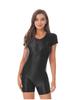 Glossy High-Elastic Bodysuit: Sleek Ballet & Yoga Dancewear