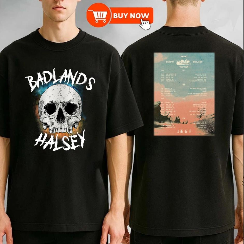 

Halsey Back To Badlands The Tour 2025 Concert Unisex Unisex T-Shirt XXXXL