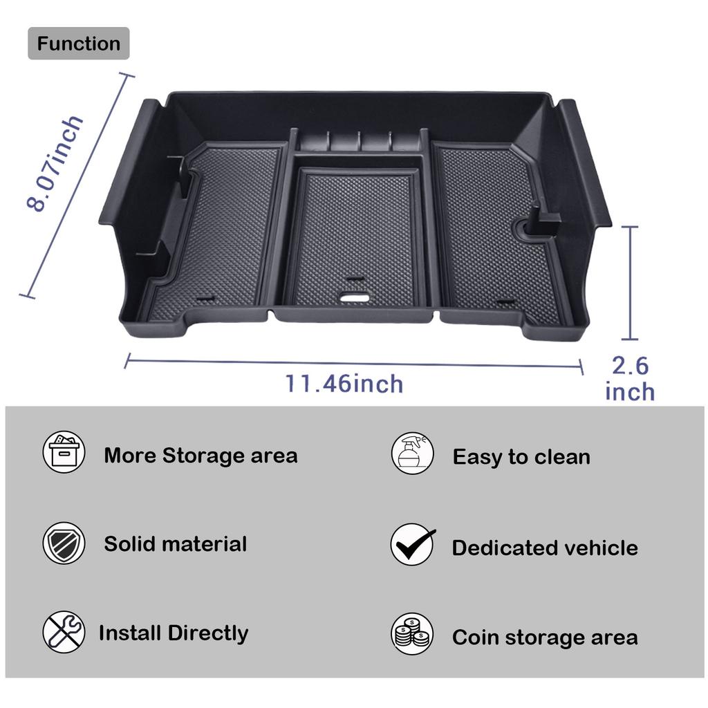 For 2025 2025 2025 2025 Toyota Tundra Center Console Organizer Tray Armrest Storage Box Interior Car Storage Tray Accessories