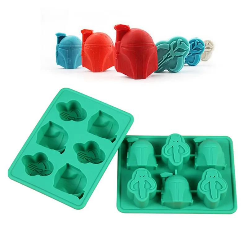 

Набор силиконовых форм для льда, шоколадные конфеты, кубики, штурмовик, Дарт Вейд, истребитель, Тысячелетний сокол, Хан, формочки для кубиков льда жёлтый