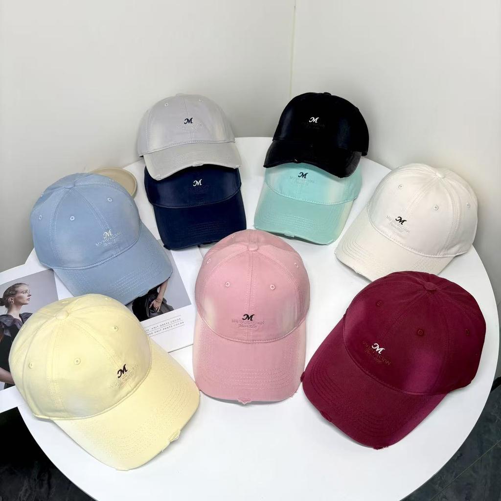 Spring And Summer Simple Letter Embroidery Baseball Cap Children'S Casual Versatile Soft Top Cap Shows Small Face