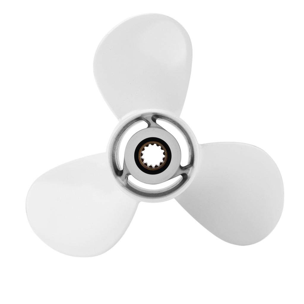 11x15in Outboard Propeller High Thrust 3 Blades 13 Tooth RH Replacement for Yamaha Outboard Engines 25‑60HP