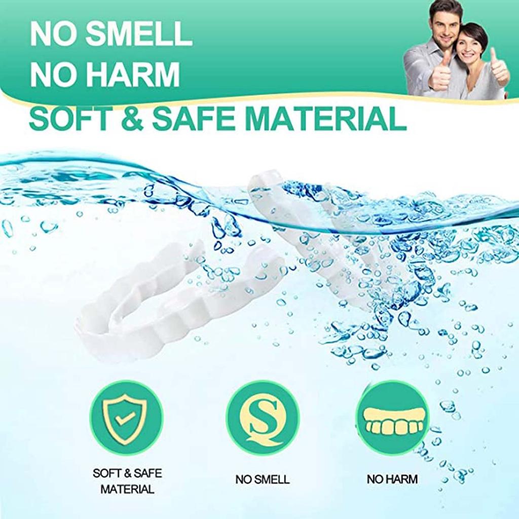 2 Pairs of Denture Temporary Repair Denture Simple Adhesive for Upper and Lower Dentures for Men and Women That Can Adjust the Tooth Cosmetic Tooth