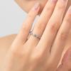 925 Sterling Silver Cute Blue  Ring Sparkling Clear Cubic for Women Fine Fashion Jewelry Birthday Gift 2025