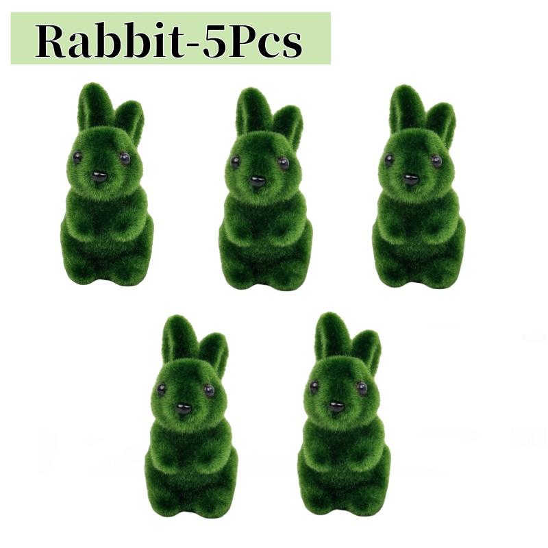 Schaumstoff Osterhase Mini Grün Künstlicher Hase für Hausparty Garten Osterdekoration Lebendiger Hase Oster Schreibtischornament