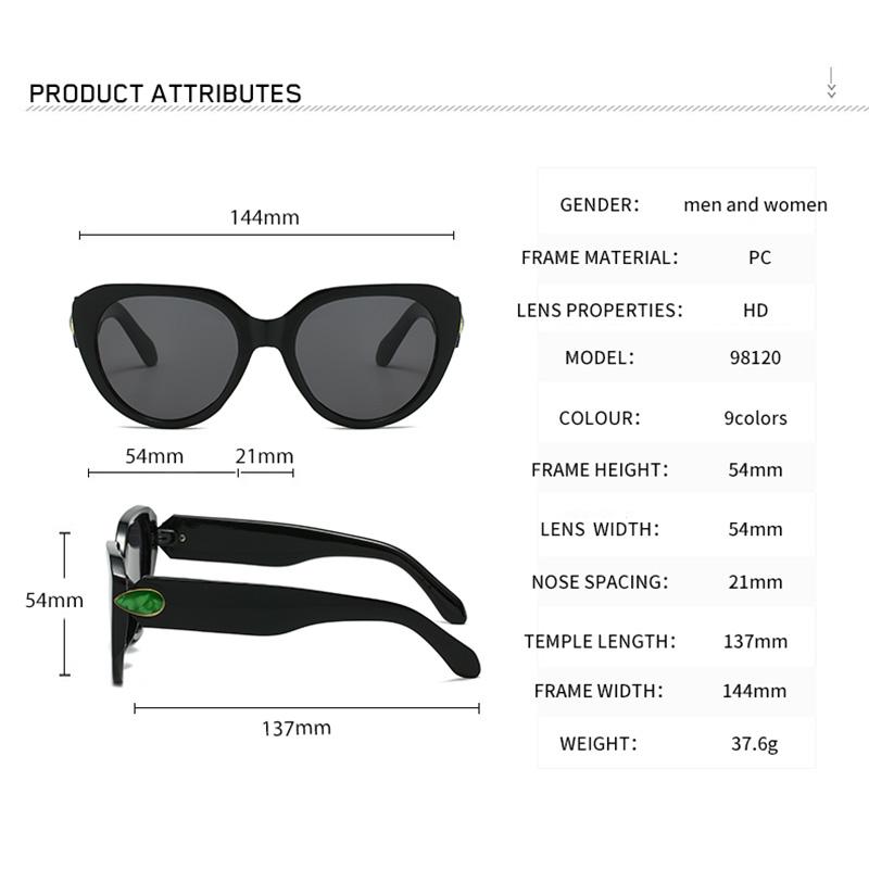 Fashion Sexy Cat Eye Sunglasses Vintage Men Women Luxury Brand Sun Glasses Retro Travel Outdoor Driving Man Lady Shades UV400