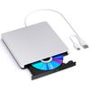 External and Disc Compatible with Windows Silver Blu-ray Drive, Blu-ray Player, USB-A Type-C, Blu-ray Compatible, 7-11/Mac Laptops,