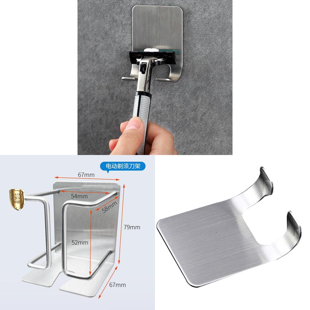Stainless Steel Wall Mount Hook For Razor Holder And Bathroom Organizer
