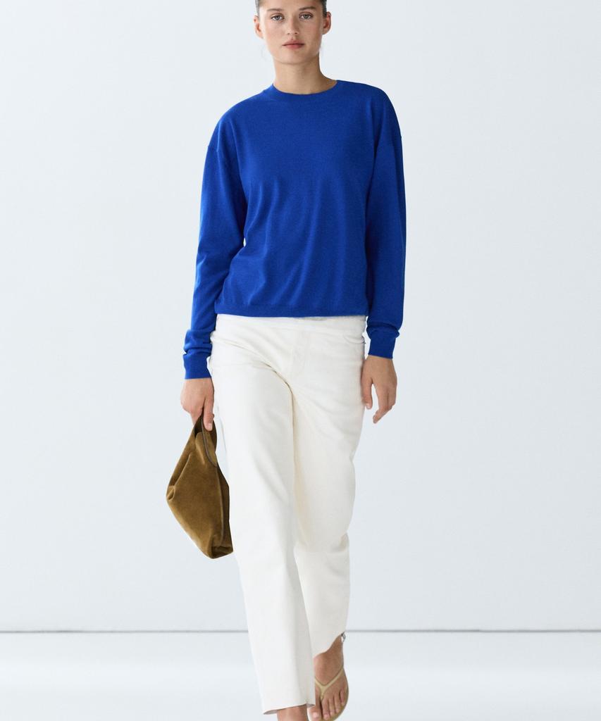 Masimodutti Wool Blend Fine Knit Sweater
