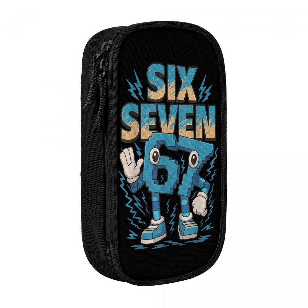 67 Christmas 6 7 Six Seven Meme 67 Candy Cane Xmas Pencil Case Pencil Bag Students Big School Pencil Cases Stationery Organizer